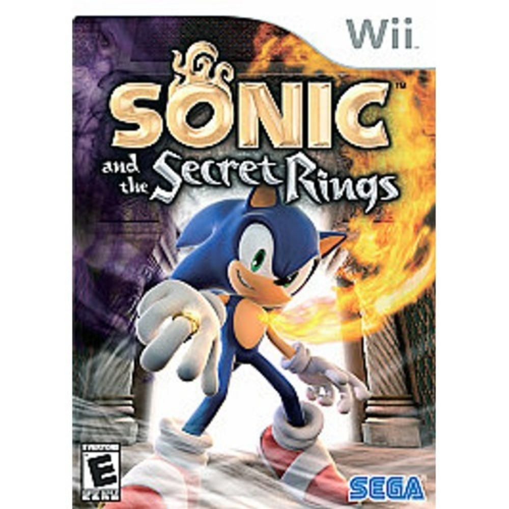 Nintendo Wii -Sonic And The Secret Rings  Case and Disc &‎ Manual  -  TESTED